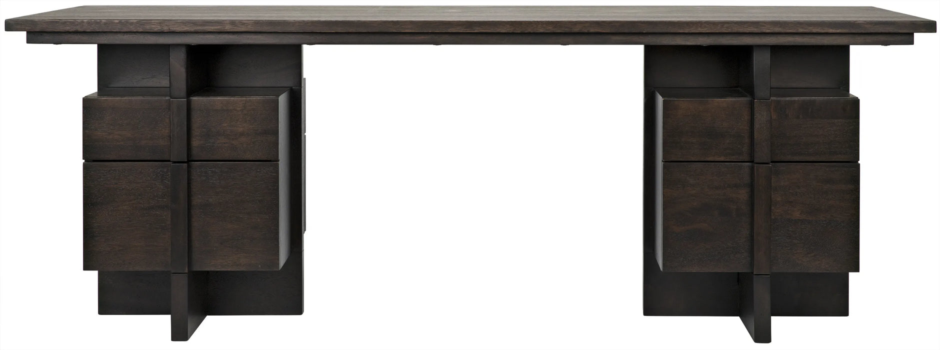 NOIR Furniture - Bridge Desk, Ebony Walnut - GDES180EB - GreatFurnitureDeal