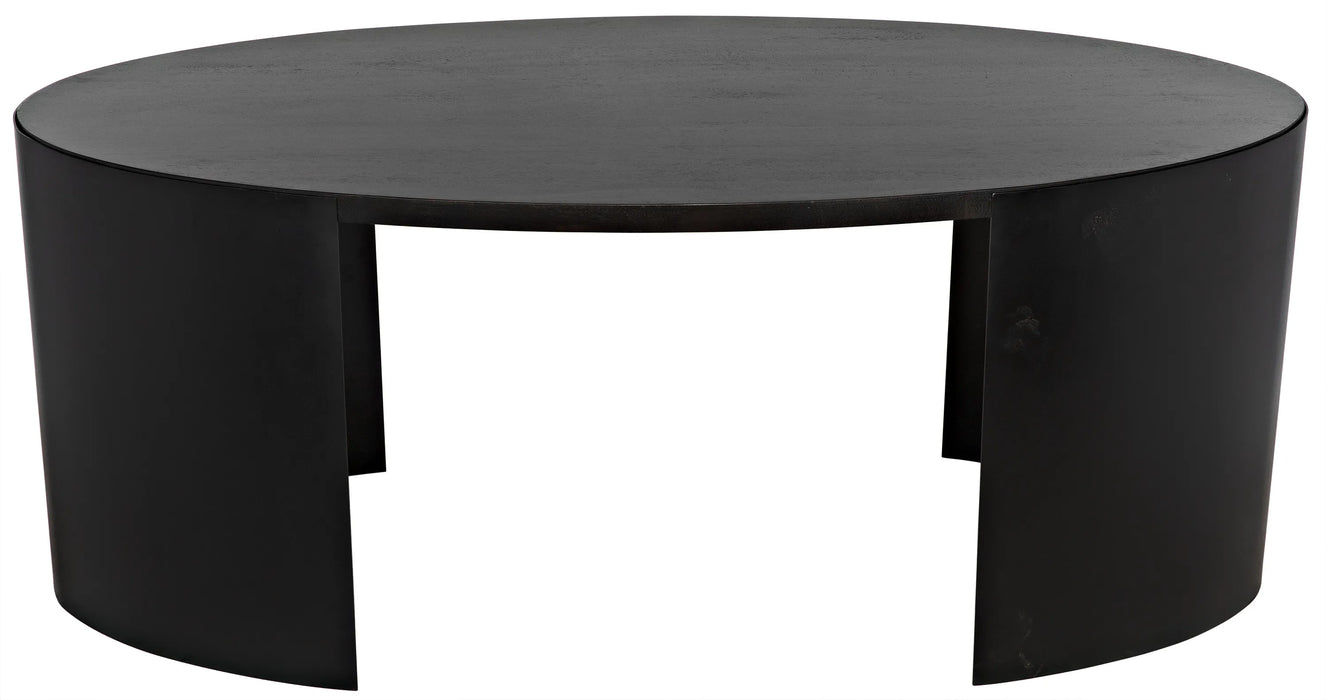 NOIR Furniture - Marigold Desk, Ebony Walnut, Black Metal - GDES186EB - GreatFurnitureDeal