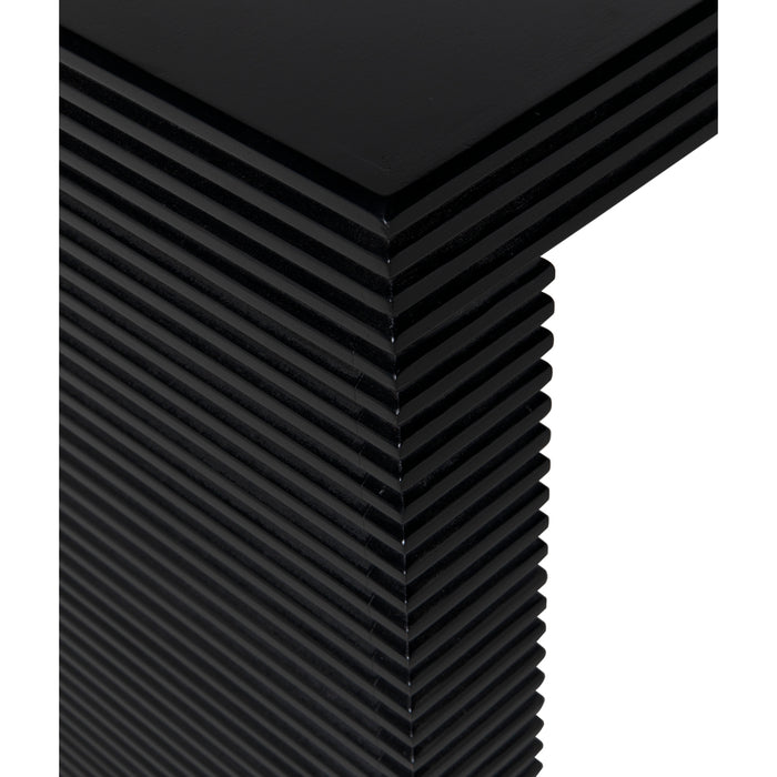 Noir Furniture - Manhattan Desk in Hand Rubbed Black - GDES189HB - GreatFurnitureDeal