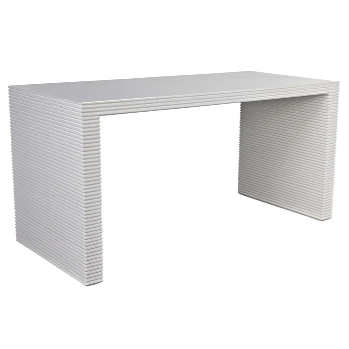 NOIR Furniture - Manhattan Desk, Solid White - GDES189SW