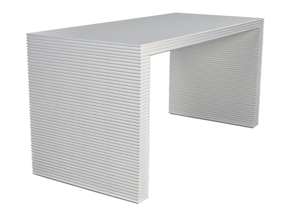 NOIR Furniture - Manhattan Desk, Solid White - GDES189SW