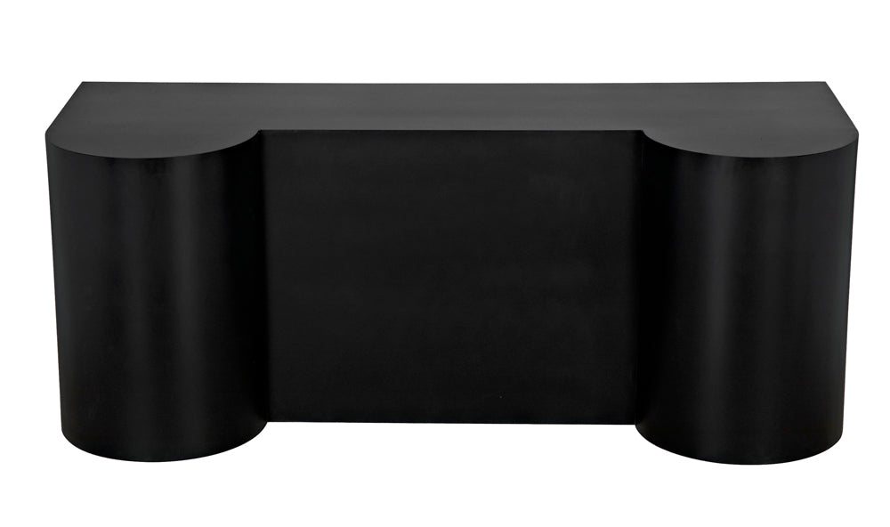 Noir Furniture - Concierge Desk in Hand Rubbed Black - GDES197MTB - GreatFurnitureDeal