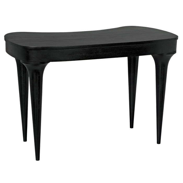 NOIR Furniture - Rennie Desk in Hand Rubbed Black - GDES198HB - GreatFurnitureDeal