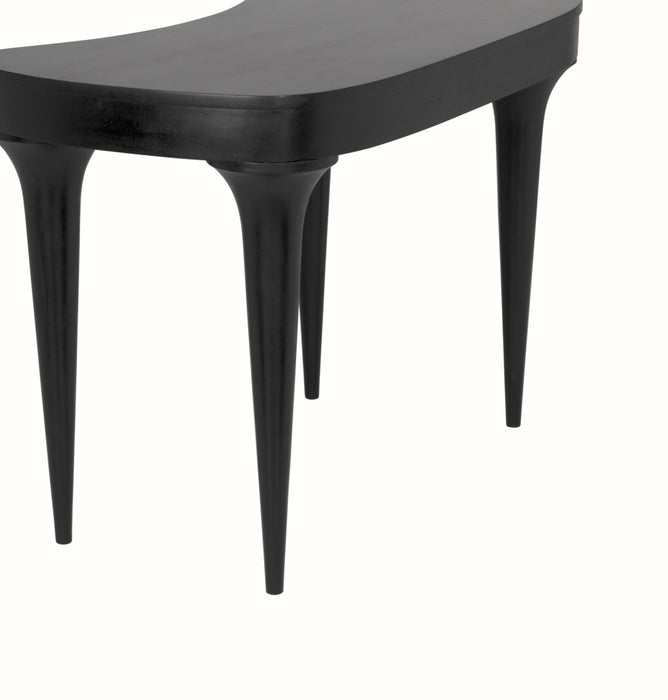 Noir Furniture - Rennie Desk in Hand Rubbed Black - GDES198HB - GreatFurnitureDeal