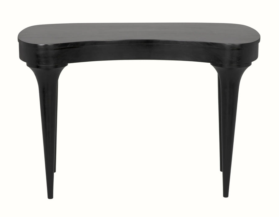 NOIR Furniture - Rennie Desk in Hand Rubbed Black - GDES198HB - GreatFurnitureDeal