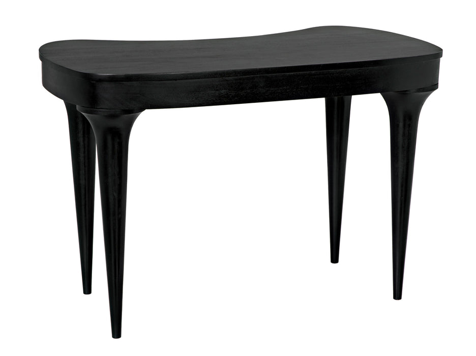 Noir Furniture - Rennie Desk in Hand Rubbed Black - GDES198HB - GreatFurnitureDeal