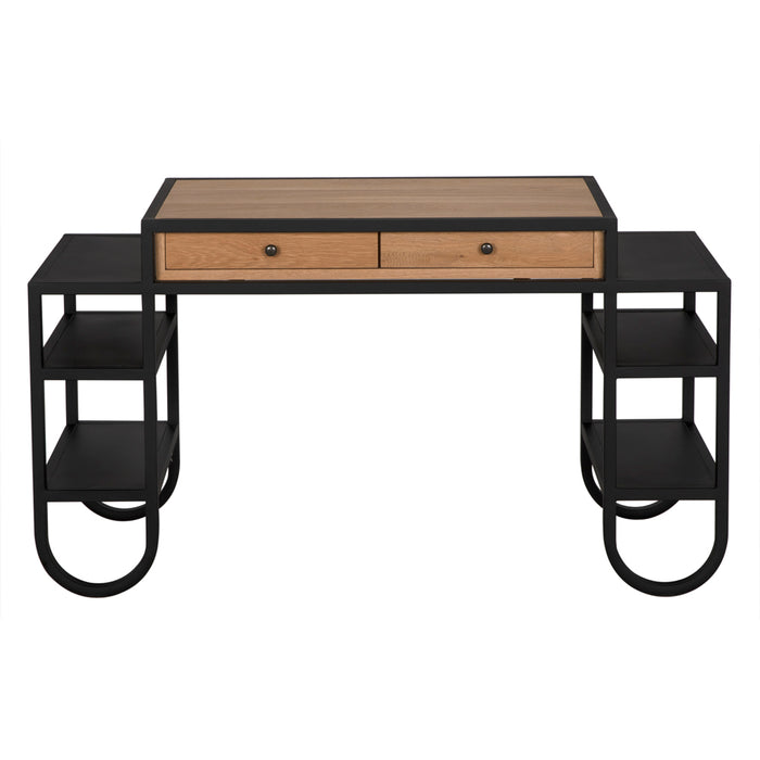 Noir Furniture - Thomson Desk in Cinder Black - GDES202MTB - GreatFurnitureDeal
