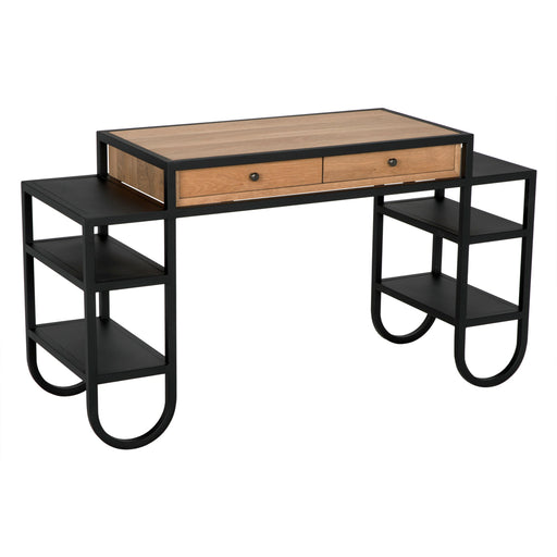 Noir Furniture - Thomson Desk in Cinder Black - GDES202MTB - GreatFurnitureDeal