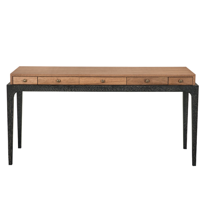 Noir Furniture - Memphis Desk in Dark Walnut and Black - GDES208DW - GreatFurnitureDeal