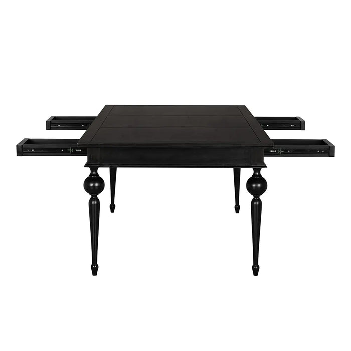 Noir Furniture - Kingsley Partner Desk in Hand Rubbed Black - GDES210HB - GreatFurnitureDeal