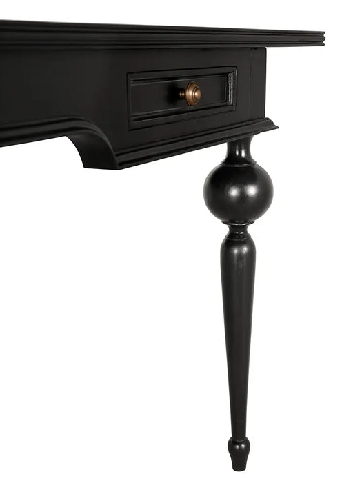 Noir Furniture - Kingsley Partner Desk in Hand Rubbed Black - GDES210HB - GreatFurnitureDeal