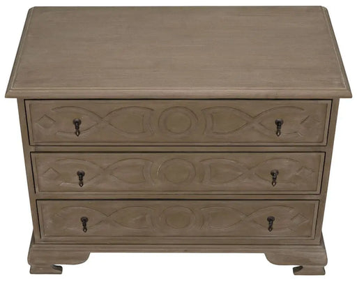 NOIR Furniture - QS Sofie Dresser, Weathered - GDRE136WEA - GreatFurnitureDeal