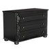 Noir Furniture - Lauren Dresser in Hand Rubbed Black - GDRE169HB - GreatFurnitureDeal