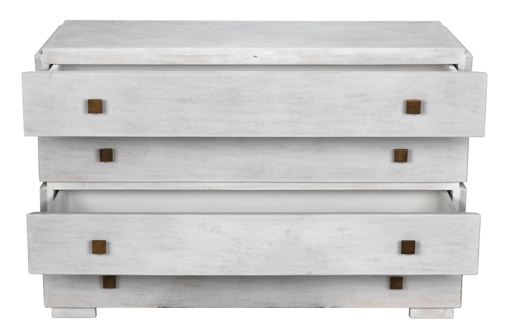Noir Furniture - Hofman Dresser in White Wash - GDRE175WH - GreatFurnitureDeal