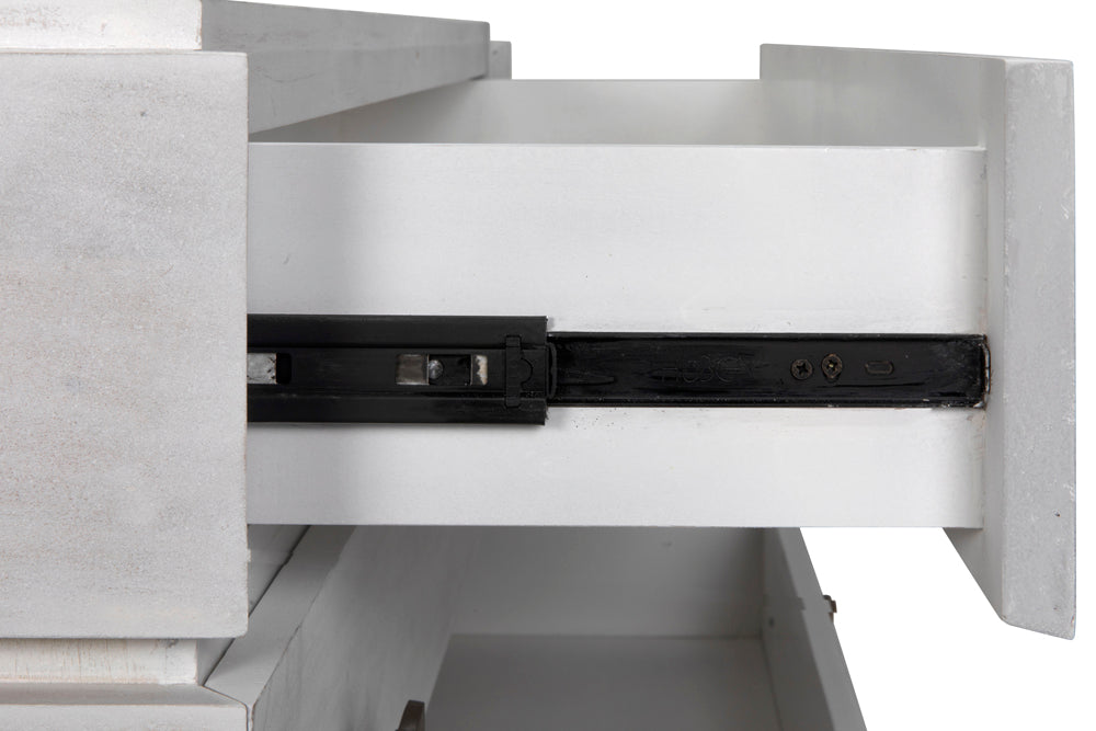 Noir Furniture - Hofman Dresser in White Wash - GDRE175WH - GreatFurnitureDeal