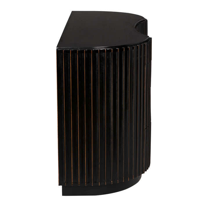 Noir Furniture - Irene Dresser in Black with Light Brown - GDRE188HB - GreatFurnitureDeal