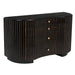 Noir Furniture - Irene Dresser in Black with Light Brown - GDRE188HB - GreatFurnitureDeal