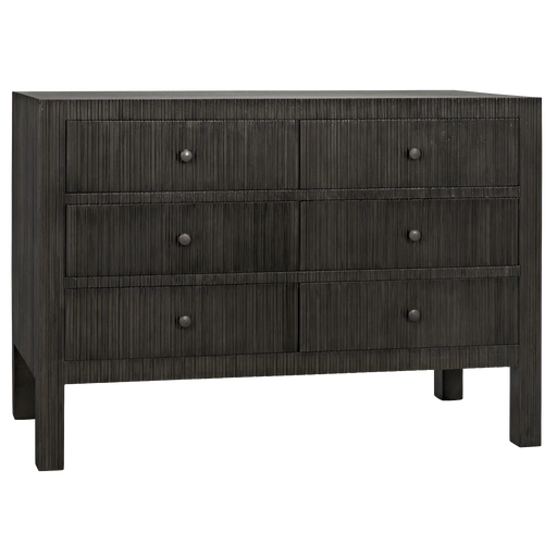 NOIR Furniture - Conrad 6 Drawer Dresser, Pale - GDRE221P - GreatFurnitureDeal