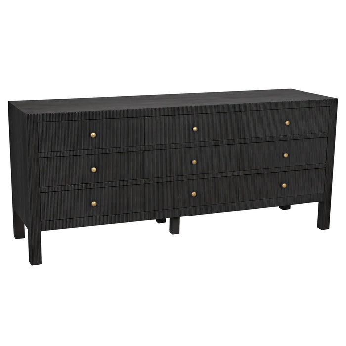 NOIR Furniture - Conrad 9 Drawer Dresser, Pale - GDRE222P - GreatFurnitureDeal