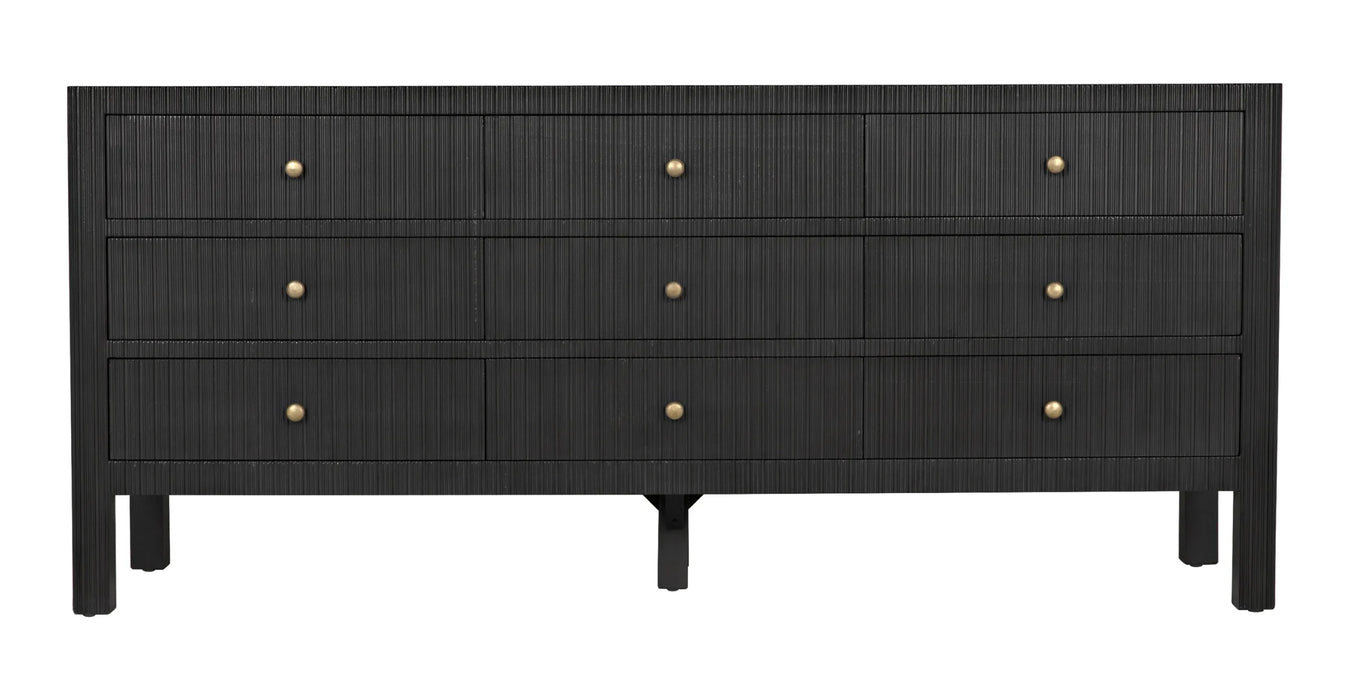 NOIR Furniture - Conrad 9 Drawer Dresser, Pale - GDRE222P - GreatFurnitureDeal