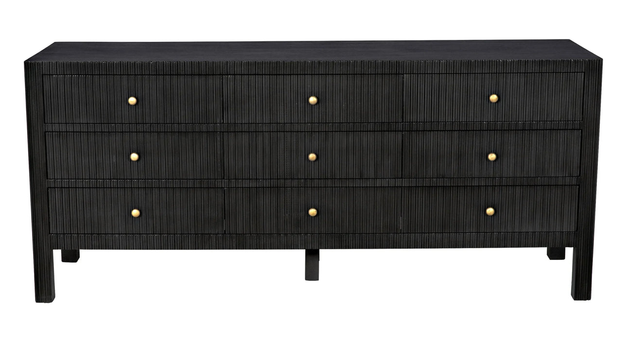 NOIR Furniture - Conrad 9 Drawer Dresser, Pale - GDRE222P