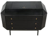 NOIR Furniture - Rhiana Dresser, Hand Rubbed Black - GDRE224HB - GreatFurnitureDeal