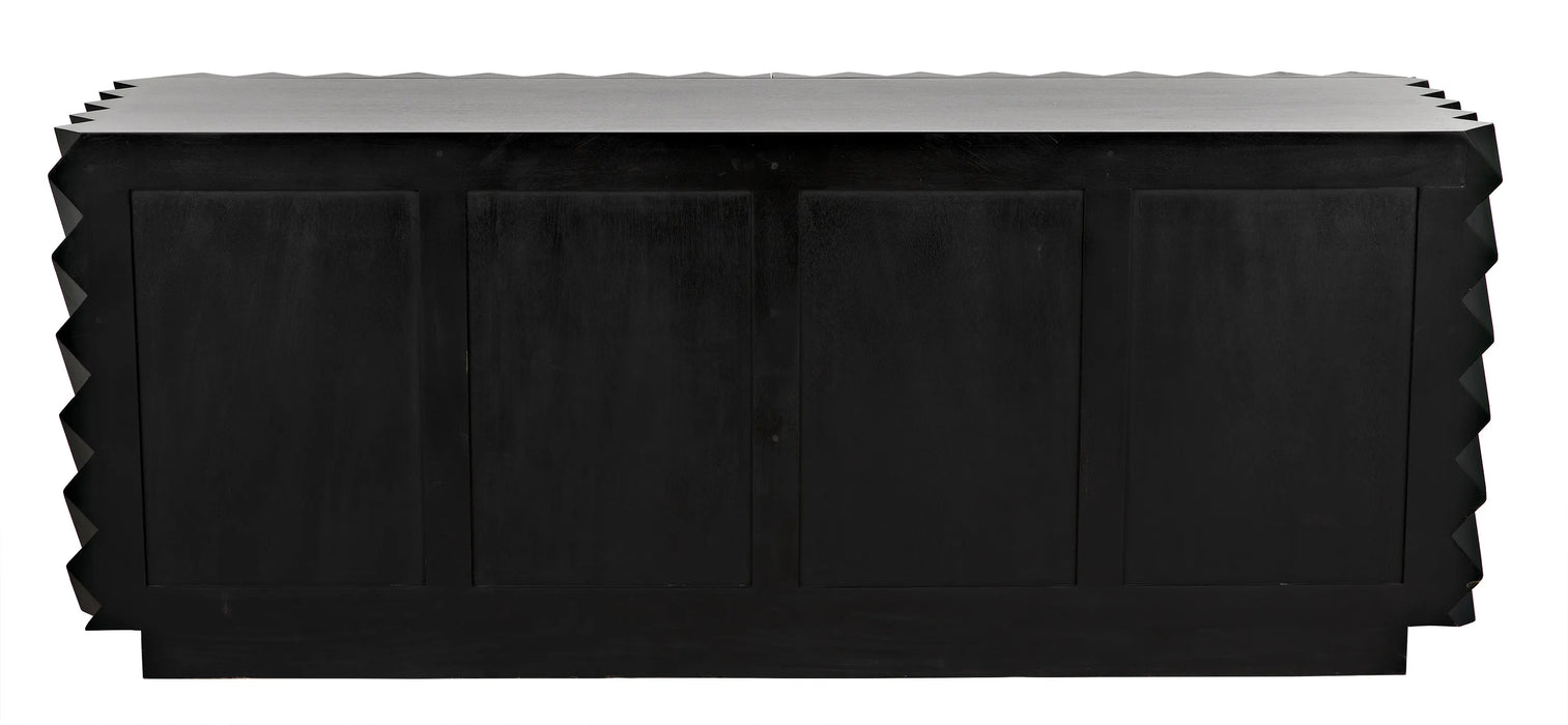 NOIR Furniture - Hikaru Dresser, Hand-Rubbed Black - GDRE247HB - GreatFurnitureDeal