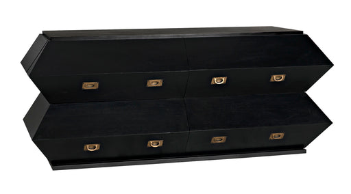 Noir Furniture - Vico Dresser in Hand Rubbed Black - GDRE250HB - GreatFurnitureDeal