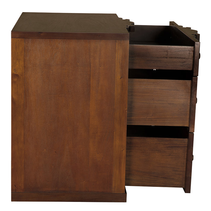 Noir Furniture - Kiss Dresser in Hand Rubbed Brown - GDRE253HBR - GreatFurnitureDeal