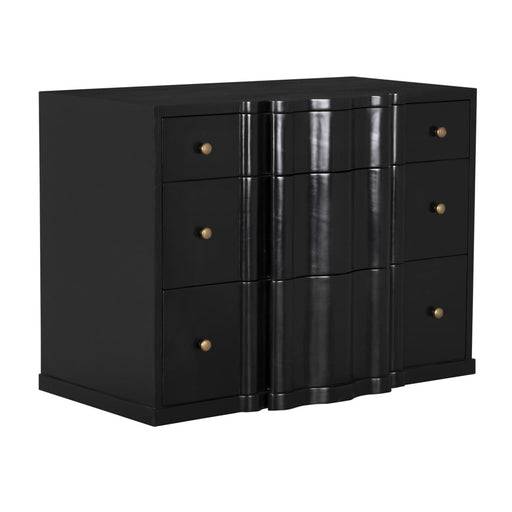 Noir Furniture - Kiss Dresser in Hand Rubbed Black - GDRE253HB - GreatFurnitureDeal