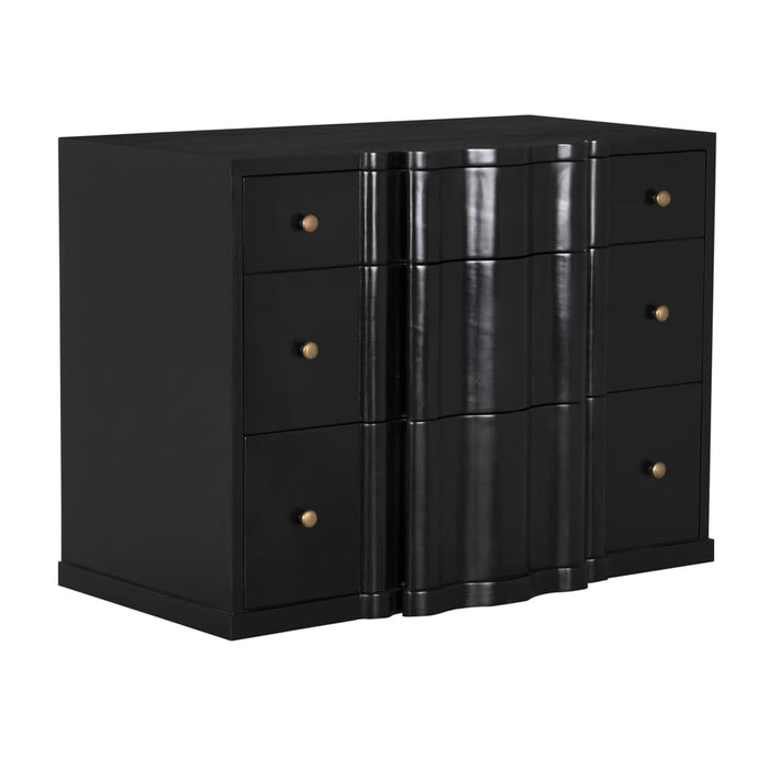 Noir Furniture - Kiss Dresser in Hand Rubbed Black - GDRE253HB - GreatFurnitureDeal