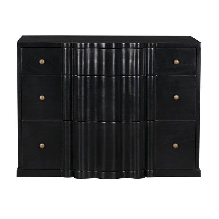Noir Furniture - Kiss Dresser in Hand Rubbed Black - GDRE253HB - GreatFurnitureDeal