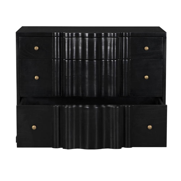 Noir Furniture - Kiss Dresser in Hand Rubbed Black - GDRE253HB - GreatFurnitureDeal