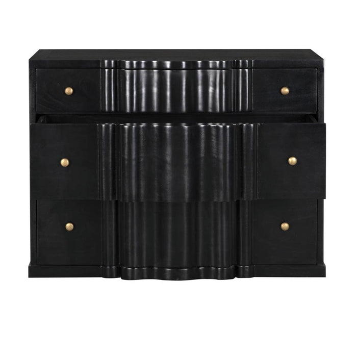 Noir Furniture - Kiss Dresser in Hand Rubbed Black - GDRE253HB - GreatFurnitureDeal