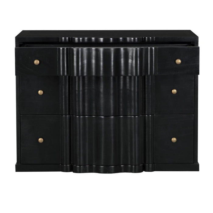 Noir Furniture - Kiss Dresser in Hand Rubbed Black - GDRE253HB - GreatFurnitureDeal