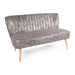 Zentique - Distressed Grey PU Bench - GH009-PU - GreatFurnitureDeal