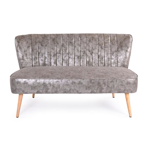 Zentique - Distressed Grey PU Bench - GH009-PU - GreatFurnitureDeal