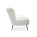 Zentique - White Faux Fur Bench - GH009-RW - GreatFurnitureDeal