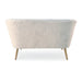 Zentique - White Faux Fur Bench - GH009-RW - GreatFurnitureDeal
