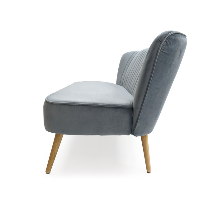 Zentique - Blue Velvet Bench - GH009-VB - GreatFurnitureDeal