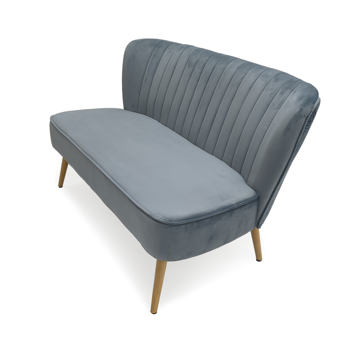Zentique - Blue Velvet Bench - GH009-VB - GreatFurnitureDeal