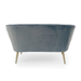 Zentique - Blue Velvet Bench - GH009-VB - GreatFurnitureDeal