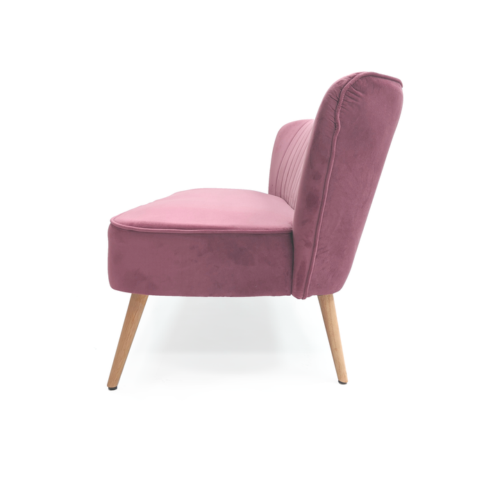 Zentique - Pink Velvet Bench - GH009-VP - GreatFurnitureDeal