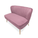 Zentique - Pink Velvet Bench - GH009-VP - GreatFurnitureDeal