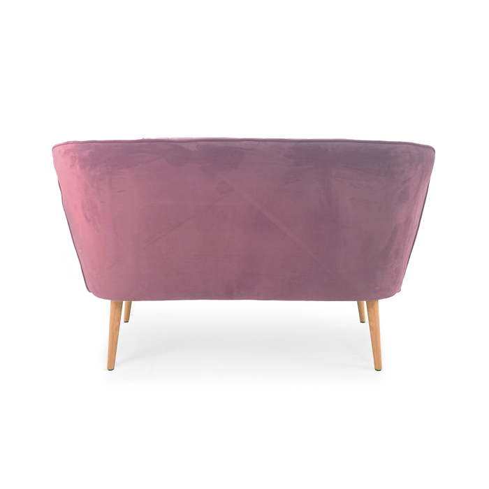 Zentique - Pink Velvet Bench - GH009-VP - GreatFurnitureDeal
