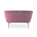 Zentique - Pink Velvet Bench - GH009-VP - GreatFurnitureDeal