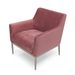 Zentique - Pink Velvet Arm Chair - GH011-VP - GreatFurnitureDeal