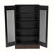 Noir Furniture - Noho Hutch in Hand Rubbed Black with Light Brown - GHUT151HB - GreatFurnitureDeal