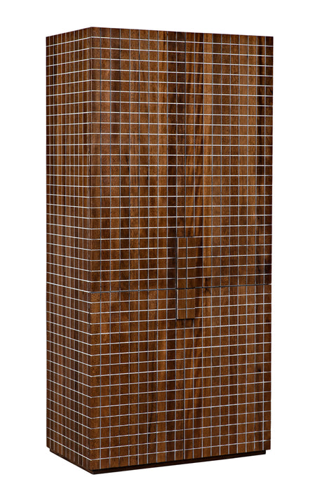 Noir Furniture - Clash Hutch in Walnut - GHUT153 - GreatFurnitureDeal