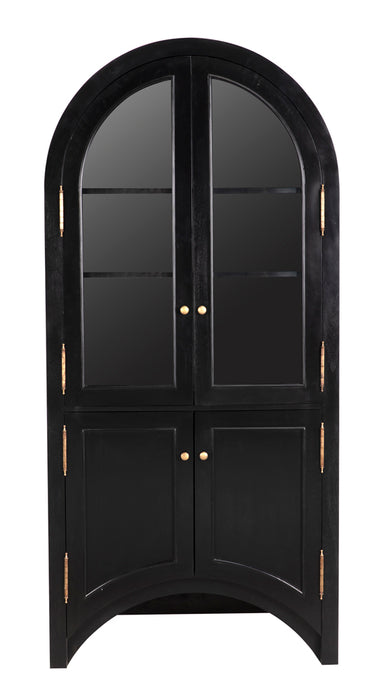 Noir Furniture - Haring Hutch in Hand Rubbed Black - GHUT162HB - GreatFurnitureDeal